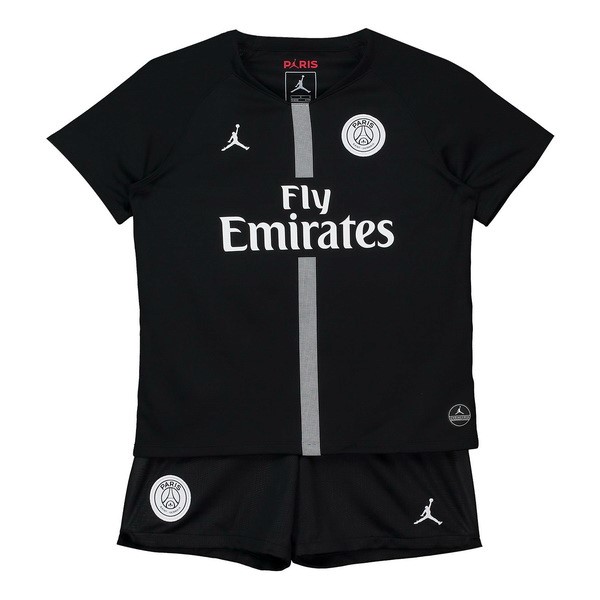 JORDAN Camiseta Paris Saint Germain Tercera Primera Niños 2018-2019 Negro